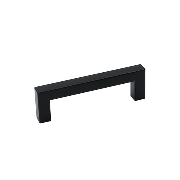 10 Pack 4 Inch(102mm) Hole Centers Matte Black Square Cabinet Handles