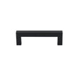 10 Pack 4 Inch(102mm) Hole Centers Matte Black Square Cabinet Handles