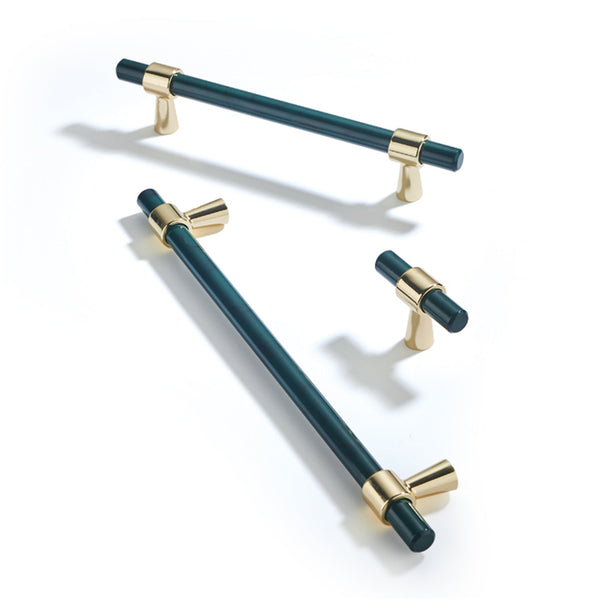 Turquoise Solid Drawer Pulls，Knobs & Handles - Bar Pull Series - Hole Centers(Knob，3.75"，5"，7.5")