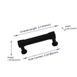 3.25 Inch Center to Center Matte Black Cabinet Pulls Kitchen Cabinet Handles