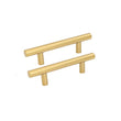 500 Pack 3.25 Inch(Center To Center) Brushed Brass Kitchen Cabinet Pulls (82mm,Customized Size)