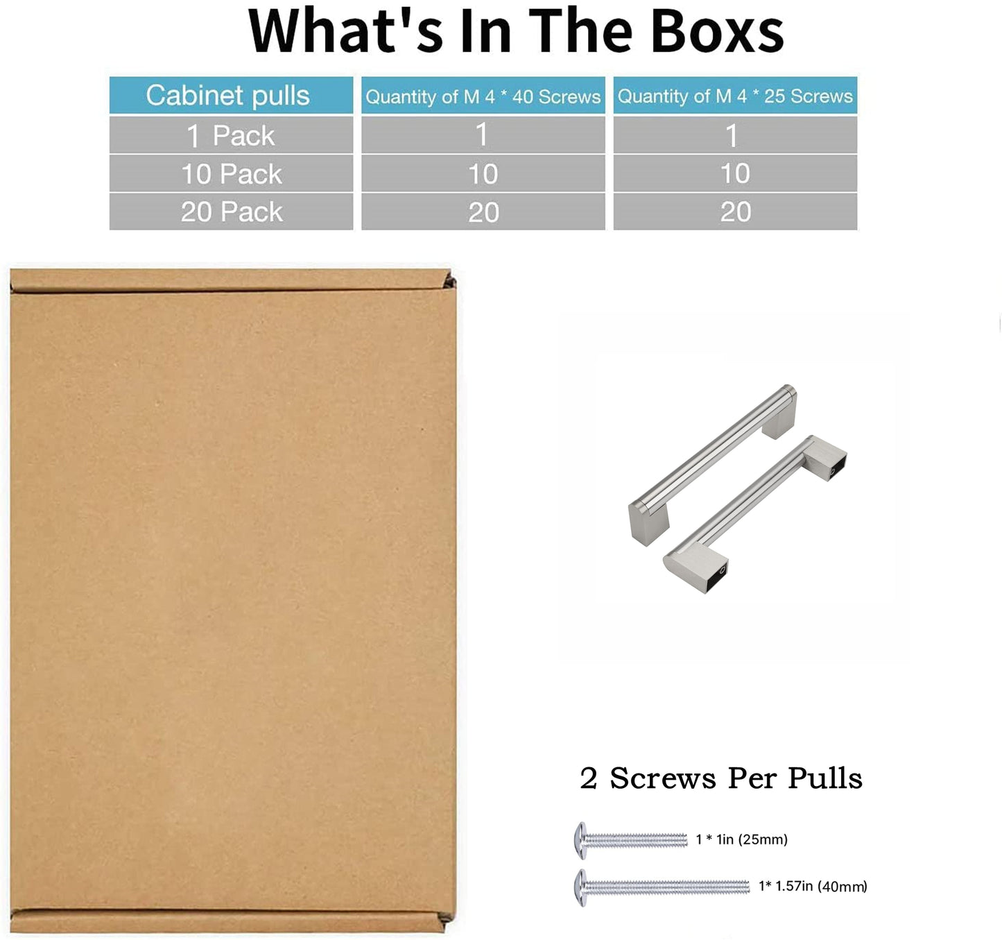 3.5 Inch(90mm) Hole Centers Kitchen Cabinet Handles,Brushed Nickel Cabinet Pulls Kitchen Cabinet Hardware for Modern Cabinets and Drawer