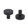 10 Pack 1-1/4 Inch Matte Black Kitchen Cabinet Knobs,Solid Dresser Knobs Drawer Knobs for Cupboard Drawer Pulls