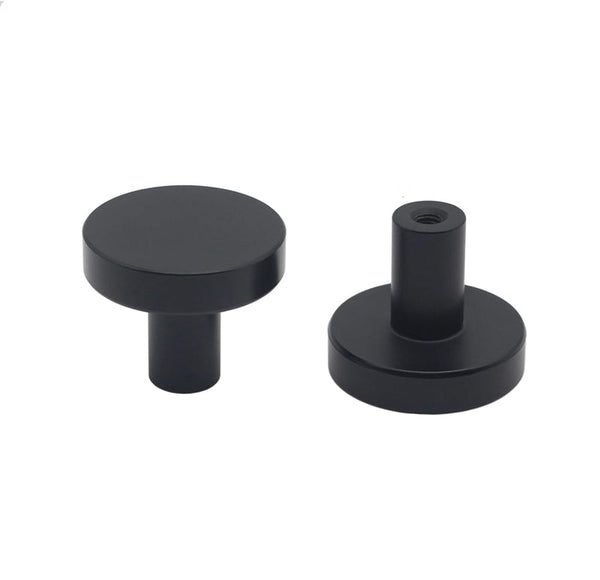 500 Pack 1-1/4 Inch Modern Matte Black Cabinet Knobs,Solid Dresser Knobs Drawer Knobs for Cupboard Drawer Handles