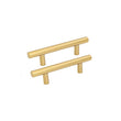 25 Pack 3.25 Inch(C-C) Brushed Brass Cabinet Pulls (3.25"，Customized Size)