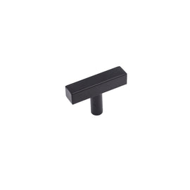 Matte Black Cabinet Knobs Furniture Hardware Drawer Pulls - Stainless Steel Cabinet Handles - Hole Centers(Knob，2.5
