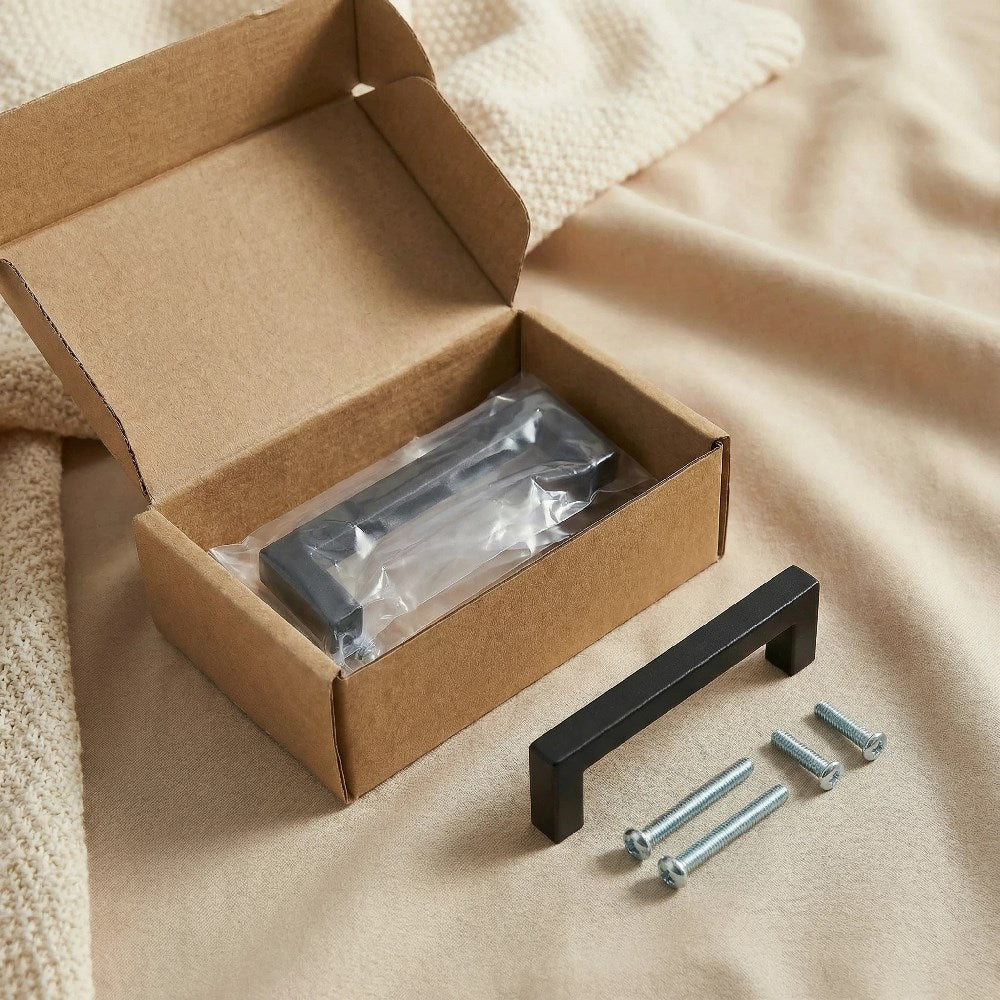 10 Pack 4.25 Inch(Center To Center) Matte Black Cabinet Handles