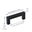 10 Pack 3 Inch(Center to Center) Matte Black Cabinet Pulls Stainless Steel Drawer Pulls