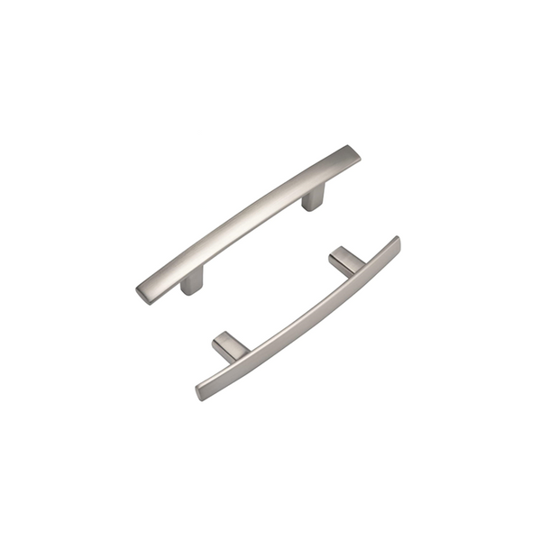 Brushed Nickel Cabinet Pulls,3"(76mm) Hole Centers Cabinet Handles Hardware Modern Arch Bar Drawer Pulls