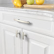 Brushed Nickel Cabinet Pulls,3"(76mm) Hole Centers Cabinet Handles Hardware Modern Arch Bar Drawer Pulls