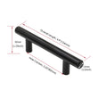 10 Pack 3.25 INCH(C-C) MATTE BLACK CABINET PULLS (3.25", CUSTOMIZED SIZE)
