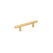 50 Pack 3.25 Inch(C-C) Brushed Brass Cabinet Pulls (82mm，Customized Size)