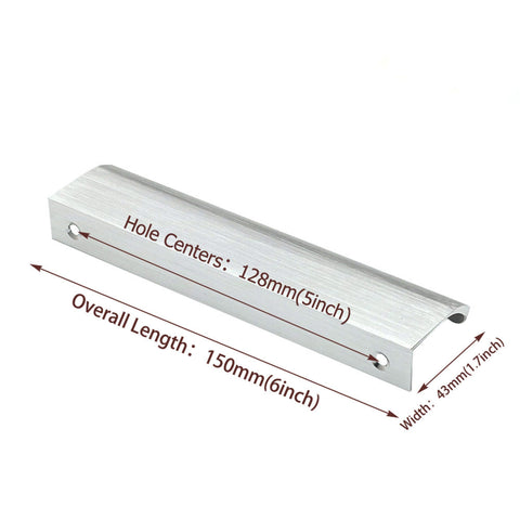 10 Pack Brushed Nickel Edge Finger Pulls,5