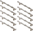 200 Pack 3.75 inch(C-C) Bamboo Shape Cabinet Handles (3.75"/96mm，Brushed Nickel)