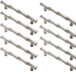 500 Pack 3.75 inch(Center To Center) Bamboo Shape Cabinet Handles (3.75"/96mm,Brushed Nickel)