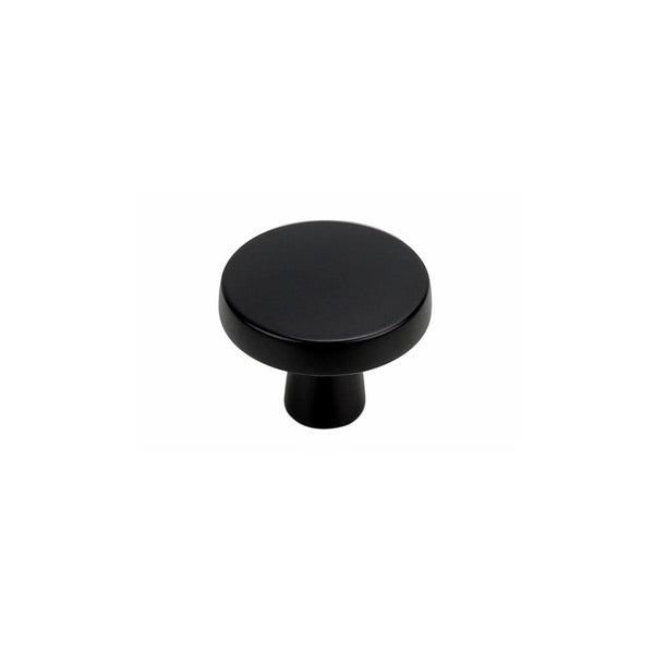 10 Pack 1-1/4 Inch Matte Black Kitchen Cabinet Knobs,Solid Dresser Knobs Drawer Knobs for Cupboard Drawer Pulls