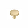 10 Pack 1-1/4 Inch Brushed Brass Kitchen Cabinet Knobs,Solid Dresser Knobs Drawer Knobs For Cupboard Drawer Pulls