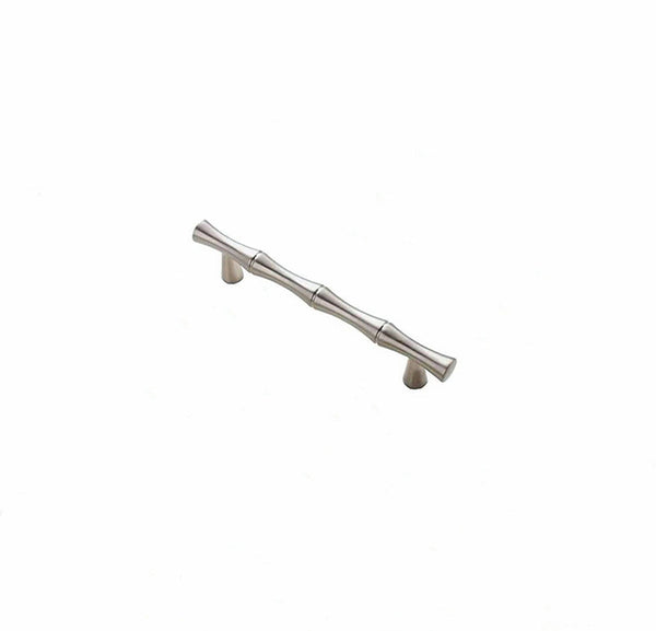 25 Pack 3.75 inch(C-C) Bamboo Shape Cabinet Handles (3.75"/96mm，Brushed Nickel)