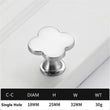 Four Leaf Clover Macarone Cabinet Knobs，1.26 Inch Zinc Alloy Dresser Handles Knobs for Home，Kitchen，Bathroom，Office and More
