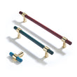 Ruby Red Solid Drawer Pulls，Knobs & Handles - Bar Pull Series - Hole Centers(Knob，3.75"，5"，7.5")