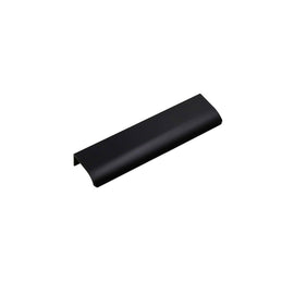 Modern Finger Edge Pulls Tab Pulls，Aluminum Alloy Hidden Pulls Kitchen Cupboard Furniture Hardware - (Black，CC: 128mm)