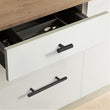 Aluminum Alloy Cabinet Handles, Hexagon Drawer Cabinet Pulls with Screws, Dresser Drawer Pulls for Bathroom, Wardrobe, Bedroom