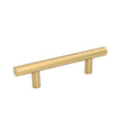 Brushed Brass Cabinet Pulls Gold Cabinet Hardware - T Bar Handles - Hole Centers(T-Bar Knob,2.5",3",3.25,3.5,3.75,4",4.5,5",6.25",7.5")