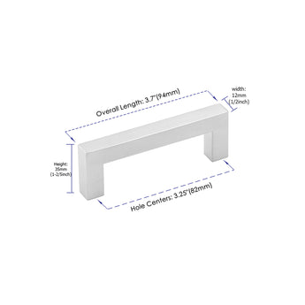 3.25 Inch(Center To Center) Brushed Nickel Cabinet Pulls(3.25