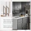 3.25 Inch(C-C) Brushed Nickel Cabinet Pulls (3.25"，Customized Size)