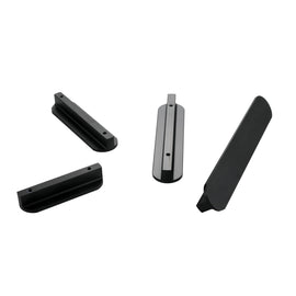 Black Aluminum Alloy Cabinet Handles Black Modern Pulls，Black Modern Kitchen Cabinet Handles(2.5