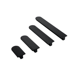 Black Aluminum Alloy Cabinet Handles Black Modern Pulls，Black Modern Kitchen Cabinet Handles(2.5