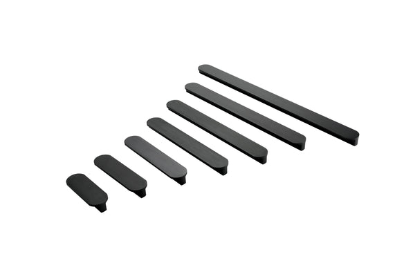 Black Aluminum Alloy Cabinet Handles Black Modern Pulls，Black Modern Kitchen Cabinet Handles(2.5"/3.75"/5"/6.25"/7.5"/8.8"/11-1/3")