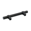 Flat Black Cabinet Bar Handle Pulls - 3.75" (96mm) Hole Centers