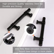 3.5 Inch Kitchen Cabinet Handles Drawer Pulls - Matte Black T Bar Handle Pull - 3.5" (90mm) Hole Centers, 5-9/10" Overall Length