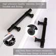 6.25in Black Drawer Pulls Kitchen Cabinet Handles - Matte Black T Bar Handle Pull - 6.25" (160mm) Hole Centers, 8.8" Overall Length