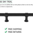 5in Black Drawer Pulls Kitchen Cabinet Handles - Matte Black T Bar Handle Pull - 5" (128mm) Hole Centers, 7.5" Overall Length