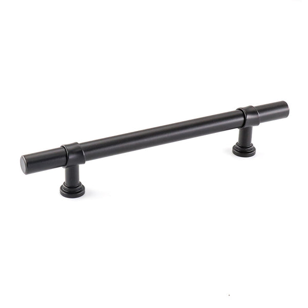 6.25in Black Drawer Pulls Kitchen Cabinet Handles - Matte Black T Bar Handle Pull - 6.25" (160mm) Hole Centers, 8.8" Overall Length