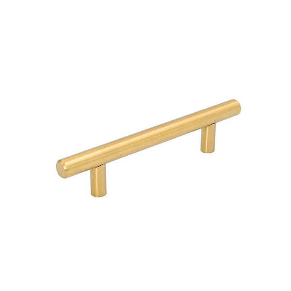 1 Pack 3.75" Inch(96mm) Hole Center Drawer Pulls,Brushed Brass Cabinet Pulls Stainless Steel Drawer Handles for Dresser Drawers