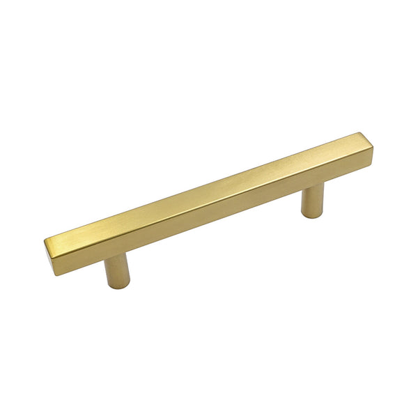 3.75 Inch Brushed Gold Cabinet Pulls Kitchen Cabinet Handles，Made of Stainless Steel，Ideal for Cabinet，Drawer，Cupboard and Wardrobe