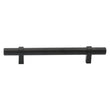 Flat Black Cabinet Bar Handle Pull - 5" (128mm) Hole Centers