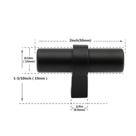 Matte Black Drawer Pulls Drawer Knobs, Cabinet Knobs and Pulls - Single Hole 2