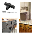 Matte Black Drawer Pulls Drawer Knobs, Cabinet Knobs and Pulls - Single Hole 2"(50mm)