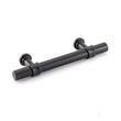 3in Kitchen Cabinet Handles Black Drawer Pulls - Matte Black T Bar Handle Pull - 3" (76mm) Hole Centers, 5" Overall Length