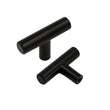 Matte Black Stainless Steel Kitchen Drawer Pulls - T Bar Handles - Hole Centers(Knob,2.5",3",3.25,3.5,3.75,4",4.5,5",6.25",7.5",8.8",10")