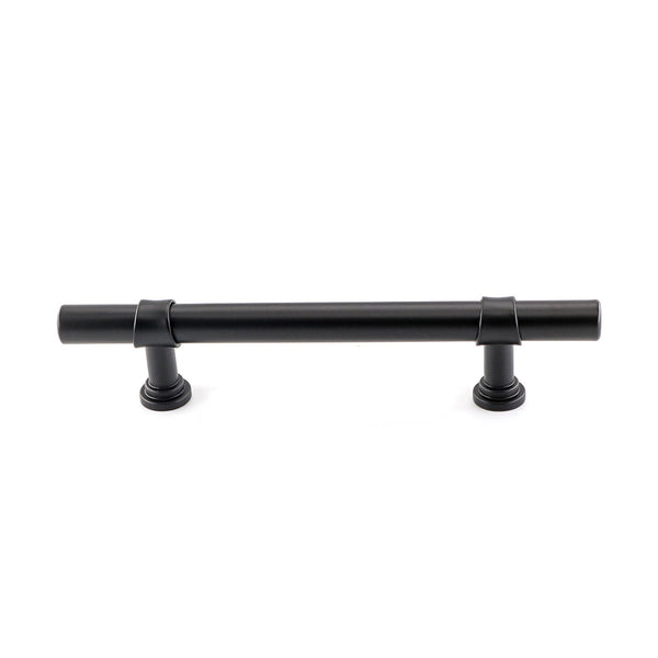 4in Black Drawer Pulls Kitchen Cabinet Handles - Matte Black T Bar Handle Pull - 4" (102mm) Hole Centers, 6.4" Overall Length