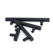 Matte Black Cabinet Knobs Furniture Hardware Drawer Pulls - Stainless Steel Cabinet Handles - Hole Centers(Knob，2.5"，3")