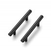 Matte Black Stainless Steel Kitchen Drawer Pulls - T Bar Handles - Hole Centers(Knob,2.5",3",3.25,3.5,3.75,4",4.5,5",6.25",7.5",8.8",10")