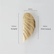 Creative Leaf Shape Handle Knob with Mounting Screws for Kitchen Cupboard Cabinet Wardrobe Drawer Door (Gold, 64mm)