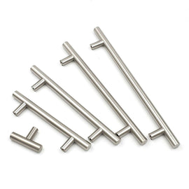 Brushed Nickel Cabinet Pulls Kitchen Drawer Pulls - T Bar Handles - Hole Centers(Knob,2.5