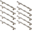 3.75 inch(C-C) Bamboo Shape Cabinet Pulls (3.75"/96mm，Brushed Nickel)